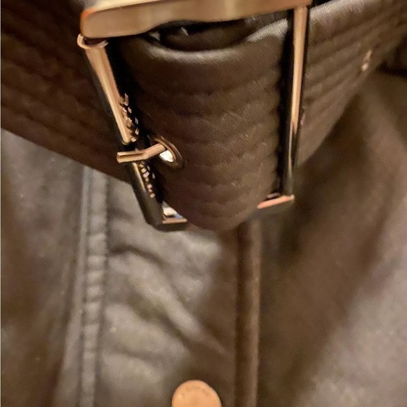 Michael Kors Belted Winter Coat w/ Faux Leather Trim Sz XS EUC!! - Picture 8 of 15